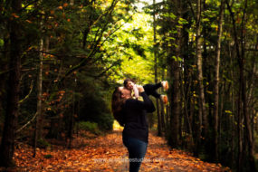 Mother and daughter enjoying nature | portrait photography Victoria BC